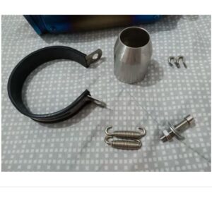 SC Project Curve Silver Black Titanium Slip On Exhaust For All Motorbikes