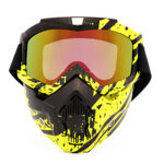 Motocross Face Mask Goggles With Dust Mask