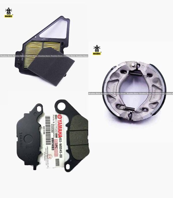 Power Pack 3 YBR-G Air Filter Disk Pad & Brake shoe