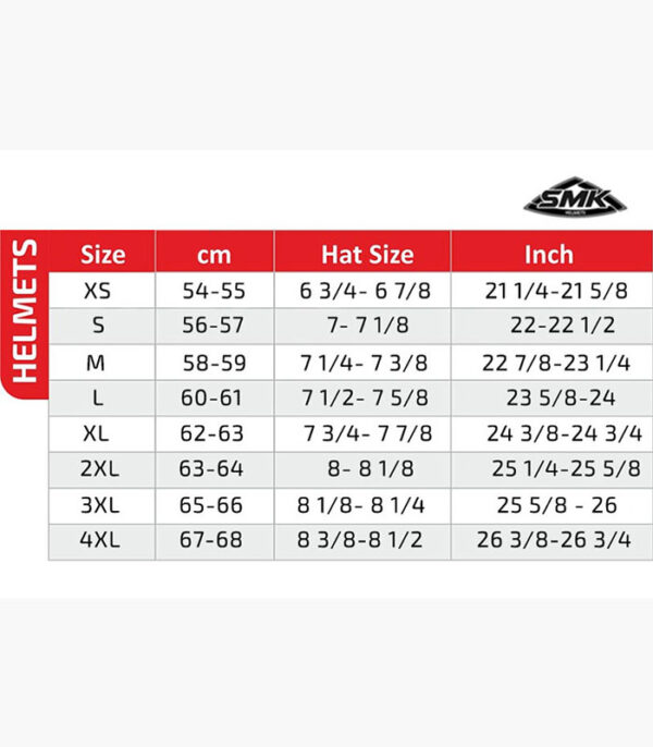 smk size chart