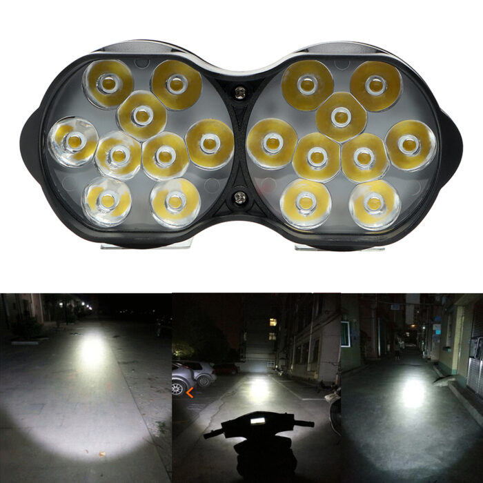 Universal 18 LEDs Lights For Motorbike 30 Watt 3000LM