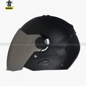 STEELBIRD AIR SBA-3 DASHING BLACK OPEN FACE HELMET