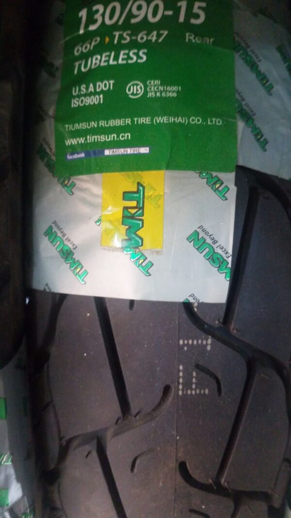 TubeLess Tyre Timsun 130-70-17 TS-647