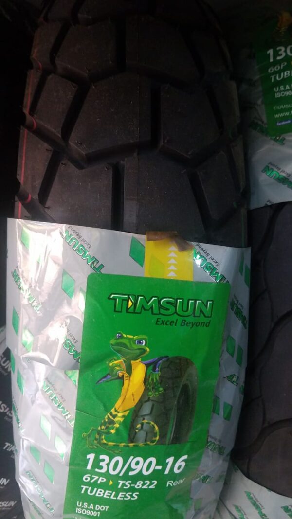 TIMSUN accept an OEM from a tire maker attached to a famous motorbike manufacturer in Japan. It adopts a tire pattern suitable for road conditions and rider needs, it can be used with high quality with confidence.