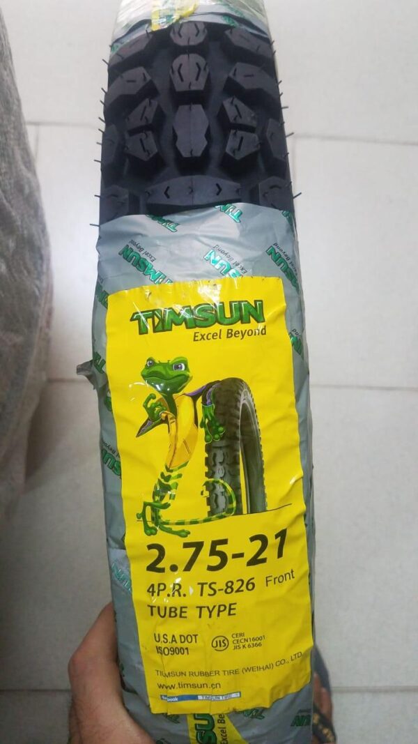 Tube Type Timsun 2.75-21 Tyre TS-826 Tyre