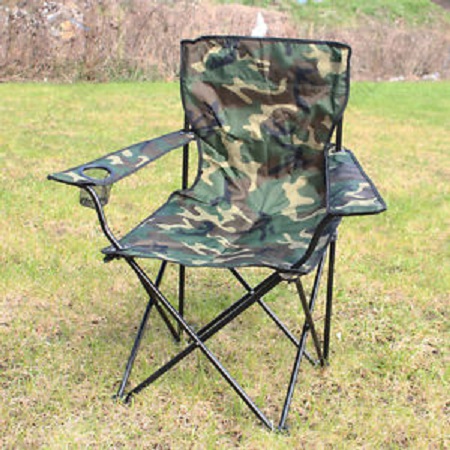OUTDOOR CAMPING CHAIR – WOODLAND CAMO