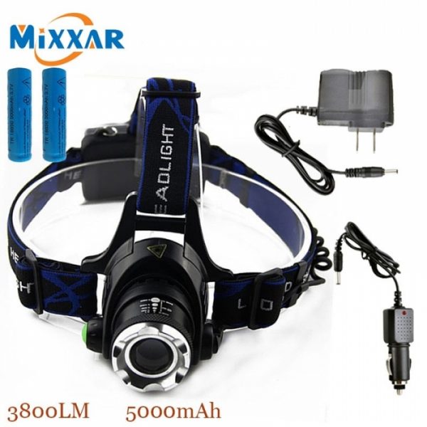 HEAD LAMP With Charger for Camping and Tracking