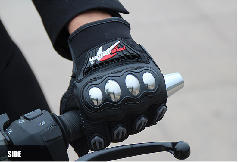 Pro biker Motorcycle Full Finger Gloves With Metal Protection