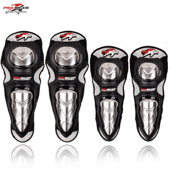 PROBIKER Knee & Elbow Metallic Guards HX-P19