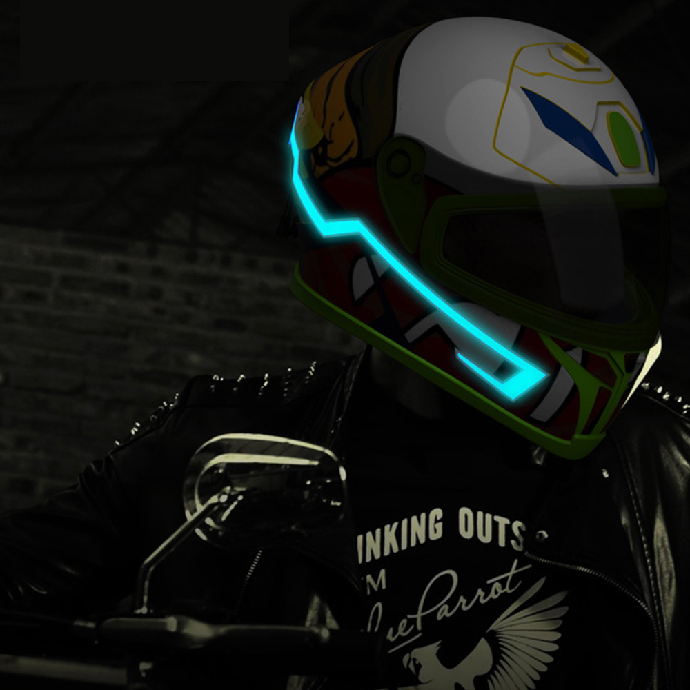 Motorcycle Helmet NEON Strip Cool Night Light - Roadies Store