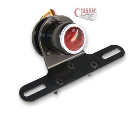Universal Cafe Racer Round Rear Tail Back LED Vintage Light For All Motorbikes
