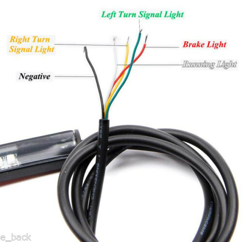 Universal Motorcycle LED Light Strip – 33 LED 8 2835 Chip – Tail Brake Stop Turn Signal – Syneticusa MCLS