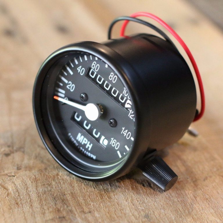 Analogue BLACK MINI SPEEDOMETER, ODOMETER & TRIP Roadies Store