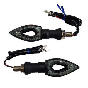 Buy Auto Addict Bike Indicator dual color D shaped 4Pcs 9 LED Turn