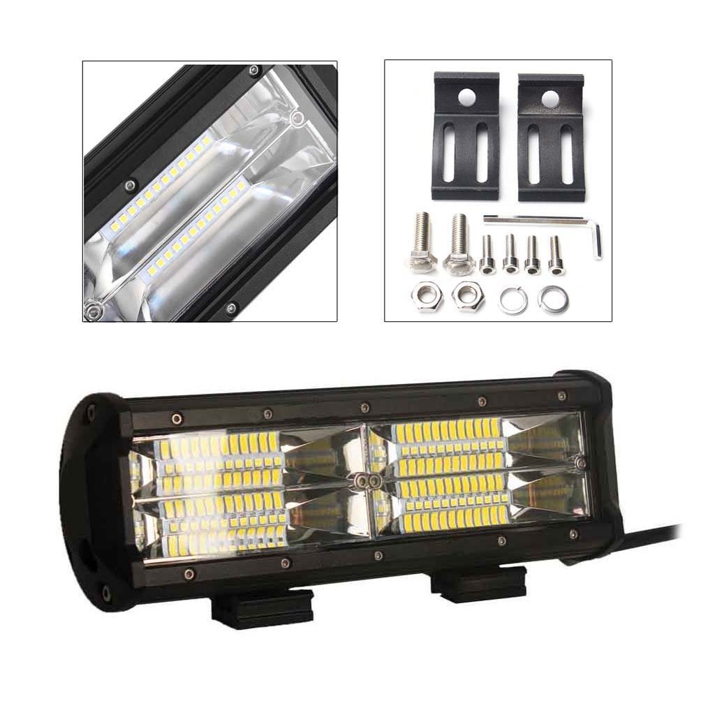 thumbnail image 2 of LASFIT 12-Inch Amber LED Light Bar – Single Row, Spot/Flood Combo, 30W, 5200 Lumens 2 of 5
