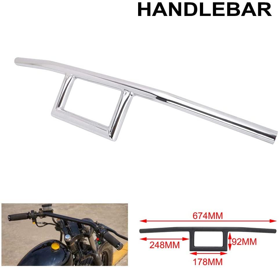 7/8″ Handlebar Cafe Racer Box Window Attack Style Handlebars 22MM