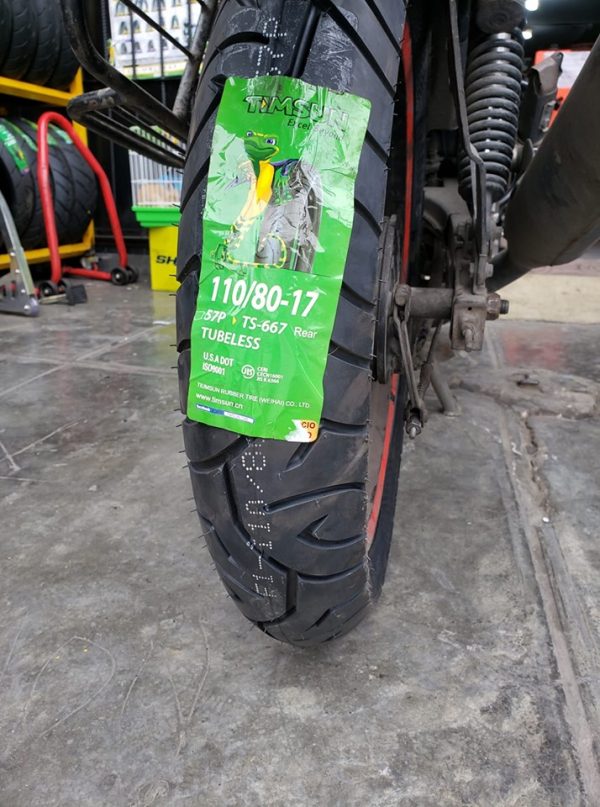 TIMSUN accept an OEM from a tire maker attached to a famous motorbike manufacturer in Japan. It adopts a tire pattern suitable for road conditions and rider needs, it can be used with high quality with confidence. It is a motorcycle tire which also cleared the strict specifications of Europe and the United States including manufacturing DOT at the certification factory which acquired Japanese JIS standard, ISO 9001, ISO 14001.
