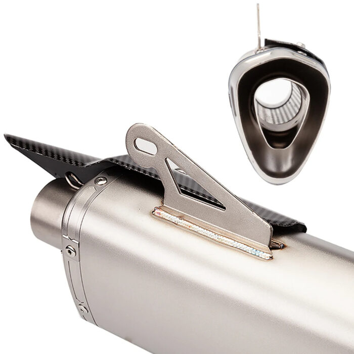 AKRAPOVIC Fish Evolution GP Exhaust Titanium carbon Fiber heat shield Exclusive laser engraved 150cc to 500cc Dual cylinder motorcycles