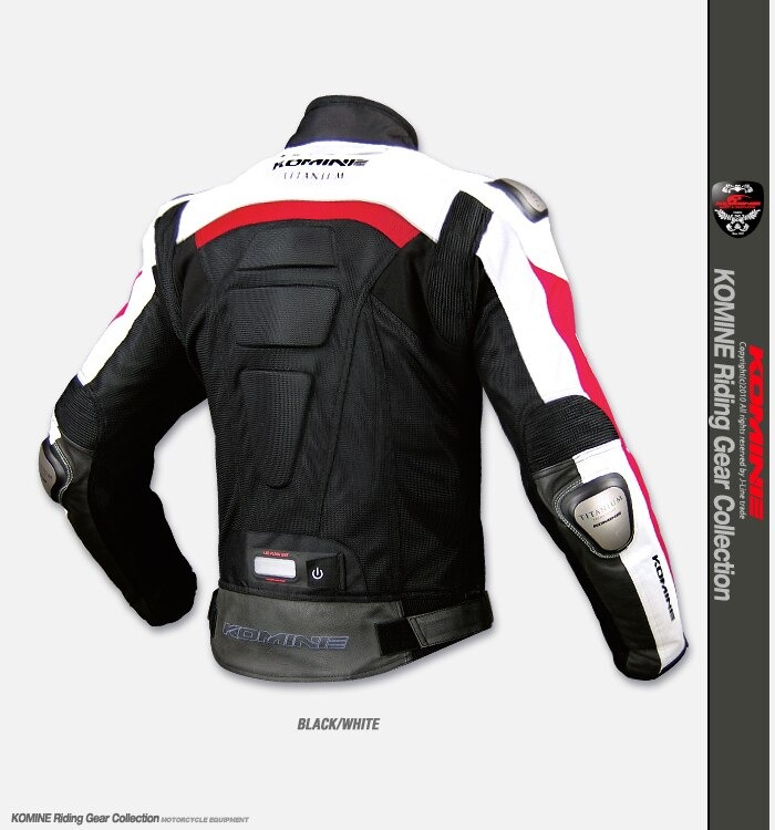Komine JK-021 Titanium Motorcycle Safety Jacket - Roadies Store