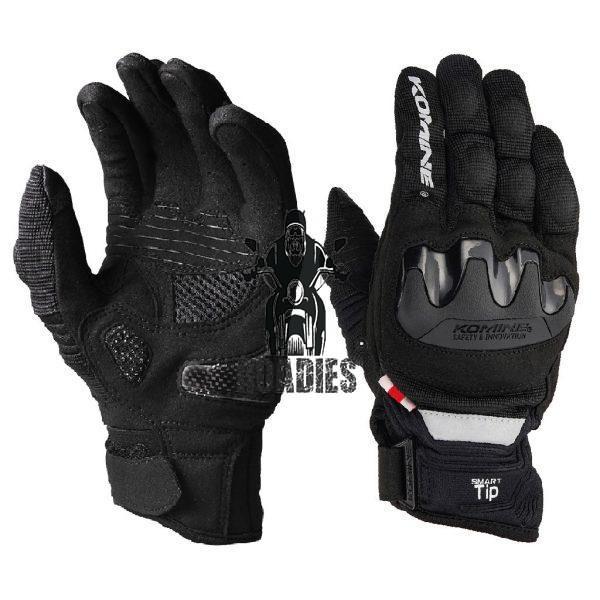 Komine GK-220 Summer Mesh Motorcycle Gloves 3D Protect