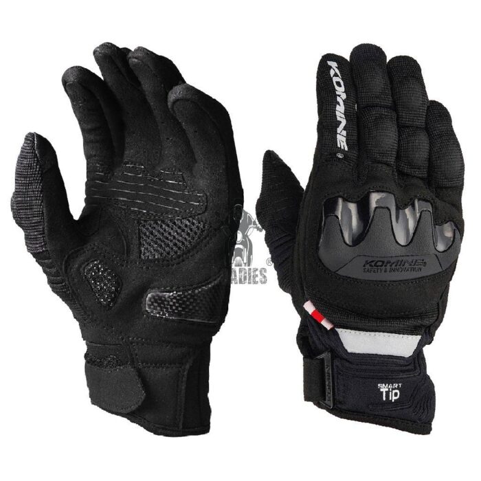 Komine GK-220 Summer Mesh Motorcycle Gloves 3D Protect