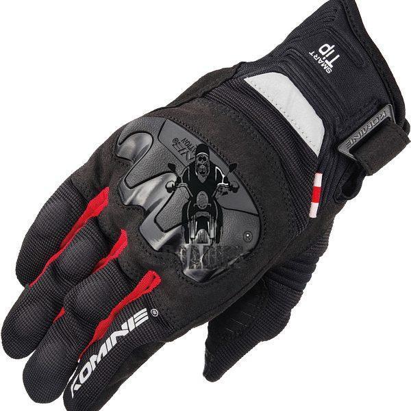 Komine GK-220 Summer Mesh Motorcycle Gloves 3D Protection