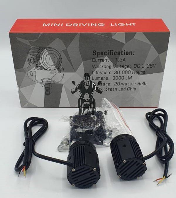 D2 Light Direct Mini Fog Lamp and Aux For Motorcycles