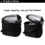 Laico Bear | Motocentric Diamond Hardshell Tail bag | Helmet Bag Hard Shell Waterproof Motorbike Rear Bag