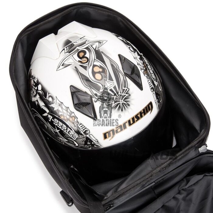 Laico Bear | Motocentric Diamond Hardshell Tail bag | Helmet Bag Hard Shell Waterproof Motorbike Rear Bag