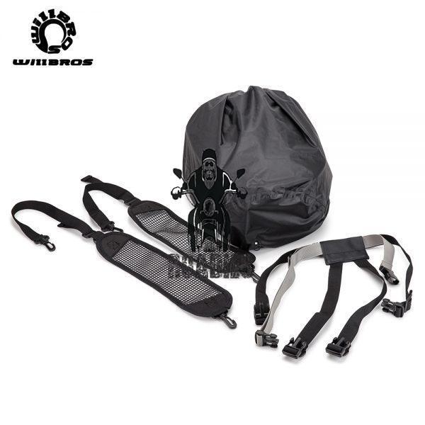 Laico Bear | Motocentric Diamond Hardshell Tail bag | Helmet Bag Hard Shell Waterproof Motorbike Rear Bag