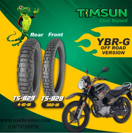 OFF-Road Version Tubeless Timsun Tires Set For YBR-G YBR