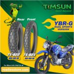 Timsun Tubeless Tyre Dual Sports Tires Set For Yamaha YBR125G / YBR125 YB125Z DX Discount Package