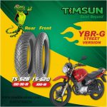 Street Version Tubeless Timsun Tires Set For YBR-G / YBR