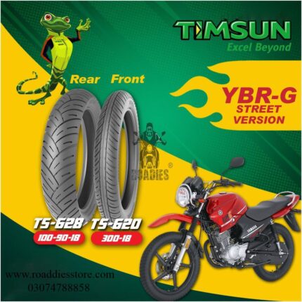 Street Version Tubeless Timsun Tires Set For YBR-G / YBR