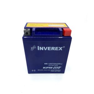 Motorcycle Inverex Battery 7AH 12V Maintenance Free