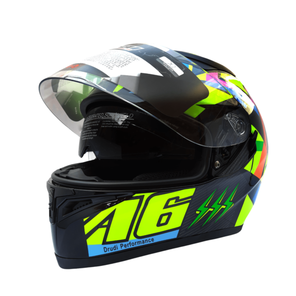 JIEKAI JK-316 A6 VR46 Full Face Dual Visor Helmet DOT CERTIFIED