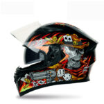 JIEKAI JK-316 SKELETON Full Face Dual Visor Helmet DOT CERTIFIED