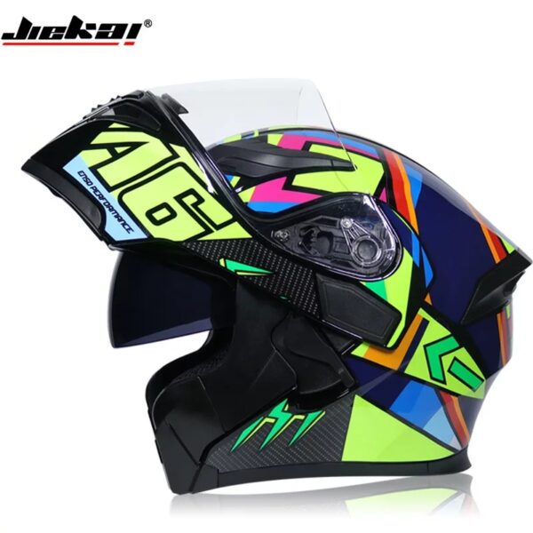 JIEKAI JK-902 A6 FLIPUP FULL FACE HELMET DOT Roadies store pakistan