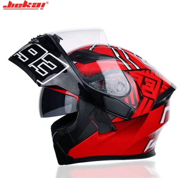 JIEKAI JK-902 Q7-93 Uplift Dual Visor Helmet DOT Roadies Pakistan