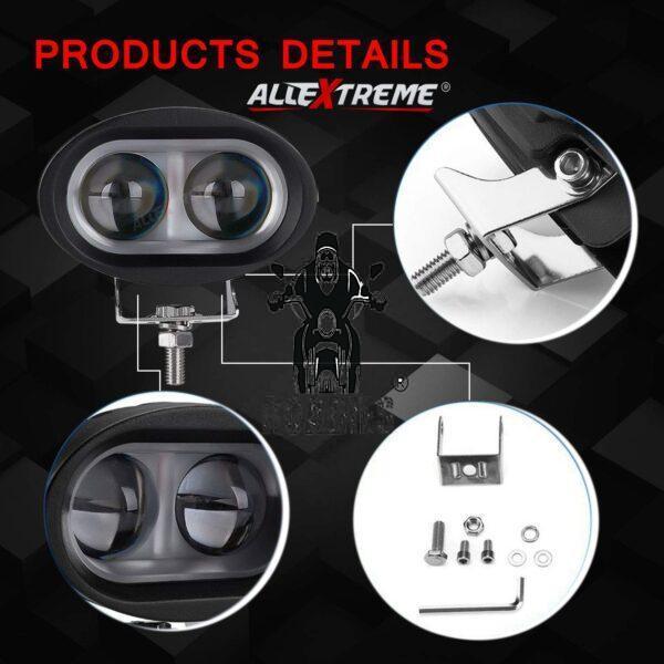 KMM External Fish Eye Lens Oval LED Light