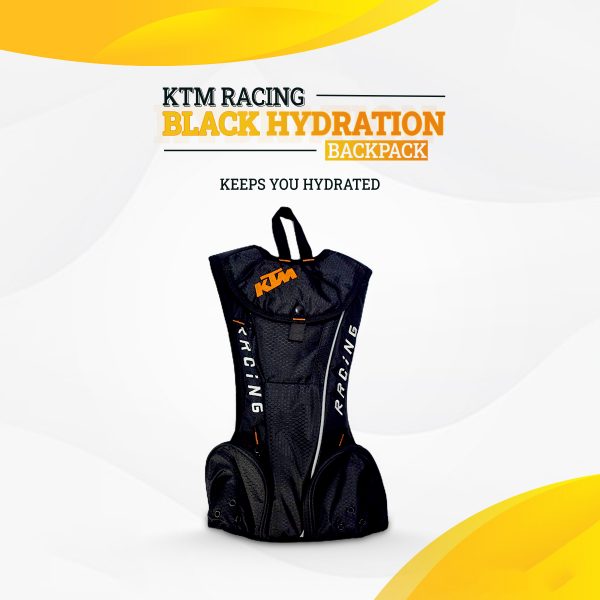 KTM Racing Branded Hydration Backpacks With 2 Liter Bladder