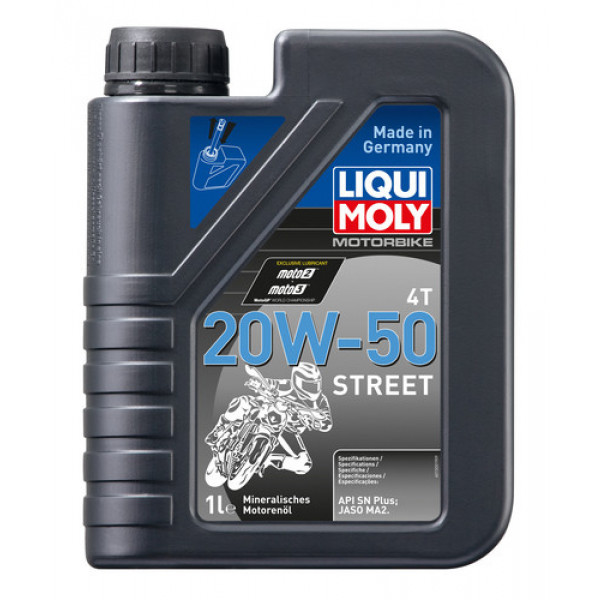 Liqui Moly 20W-50 4T STREET Made in Germany Oil 1L