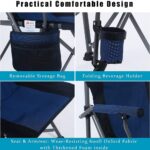 Heavy Duty Portable Folding Quad Chair For Outdoor Camping