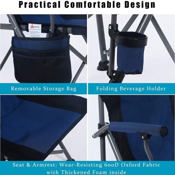 Heavy Duty Portable Folding Quad Chair For Outdoor Camping