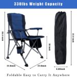 Heavy Duty Portable Folding Quad Chair For Outdoor Camping