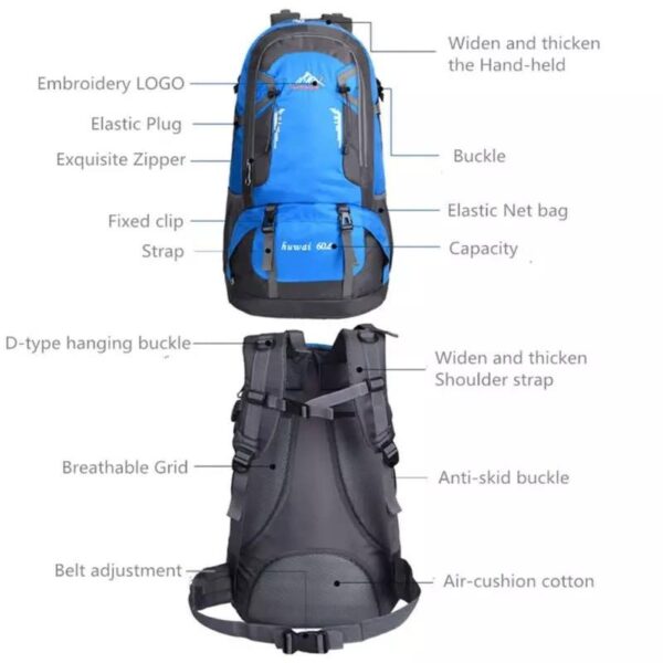 Huawei 60L Hiking Backpack In Multi Colors