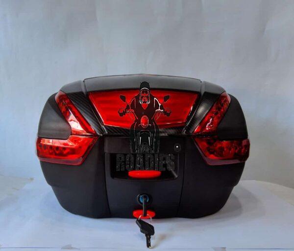 MHR-62 Top Box 60 Liter ABS With Carbon Fiber Finish Luggage Box Back Box for Motorcycle Bikes