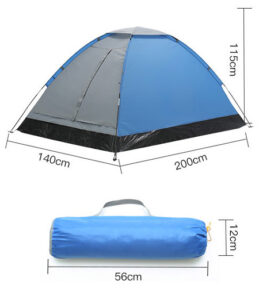 Single Layer Manual Camping Tent (Mix Colors) Roadies Store