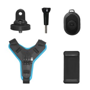 Motorcycle Helmet Dual Option Chin Mount For Sports Cam Gopro Mobile Mount with Wireless Remote