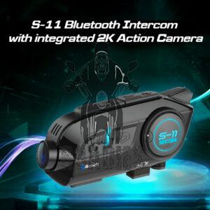 SCS - S11 Motorcycle Helmet Intercom | 4 Rider Conference | Sony 2K Action Cam | Mic Switch For V Blogger |